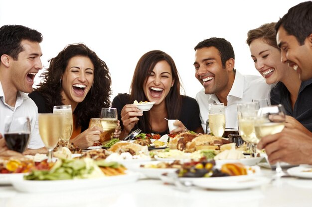 Persoane încântate de mâncare